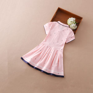 Vestido Tipo Polo de Verano para Niñas E2WOO, Vestido Informal de Manga Corta para Niñas Pequeñas de 3 a 12 Años - Product Image 6