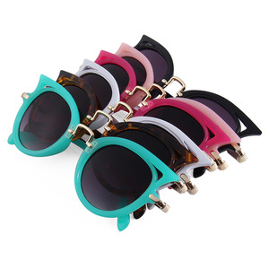 Gafas de Sol Infantiles con Protección UV400, Montura de PC y Metal, Diseño Ojo de Gato, Estampado de Leopardo, Unisex - Product Image 5