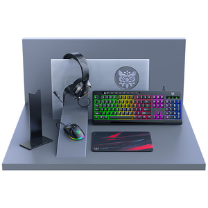 Ensemble clavier, souris et casque de jeu ONIKUMA TZ5008 RGB 5 en 1, kit d'accessoires de jeu ergonomiques avec tapis de souris et support pour <span class=keywords><strong>PC</strong></span> - Product Image 1