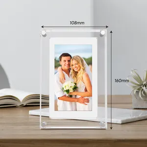 AMABOO 5 7 10 Inch Drop Shipping Products 2024 Acrylic Digital Picture Frame Acrylic Photo Frame Digital Picture Frame