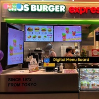 Tablero de Menú Digital para restaurante, quiosco de pedido de autopago con pantalla táctil Lcd, doble cara, 4k, para Android, 32 43 55