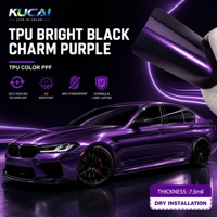 Film de protection de peinture (PPF) en TPU métallisé premium auto-cicatrisant, film de protection de peinture (PPF) en TPU haute brillance, film vinyle métallisé pour carrosserie OEM