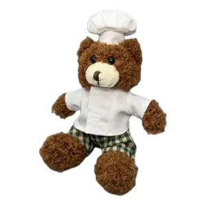 Creative Custom Design Stuffed Plush Chef Toys Profession For Kid Education