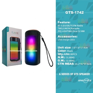 Altavoz Kts Gts-1742, Altavoz Inalámbrico Bluetooth 5.0, Mini Altavoz Portátil, Subwoofer Dual de 2 Pulgadas, Iluminación RGB, Altavoz TWS para Exteriores, Radio FM, Reproductor <span class=keywords><strong>MP3</strong></span> - Product Image 6