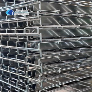Venta al por mayor cubierta de malla de seguridad de acero para estante de palé selectivo Durable <span class=keywords><strong>42</strong></span> "X 46" cubierta de metal galvanizado para estante de palé Jracking - Product Image 3