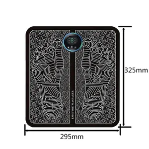 Almohadilla masajeadora de pies EMS recargable portátil para el cuidado de los pies esterilla de masaje EMS con control remoto