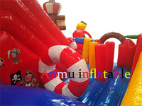 Vente de trampoline et toboggan gonflables sur le thème du zoo, en PVC, préférés des enfants. Taille personnalisable disponible.