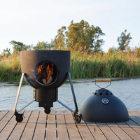 Poêle à fusées à granulés de bois en acier inoxydable SEB KAMADO, nouveau design, ustensiles de cuisine de camping