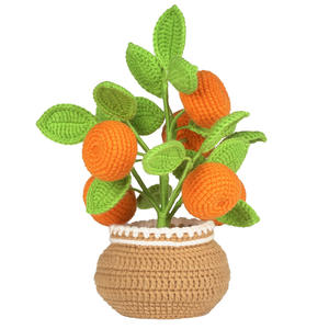 Kit de crochet fait main pour plante en pot de fraises, matériel végétal, écologique, jetable, pour femmes débutantes, cadeau de bricolage pour anniversaire/mariage - Product Image 1