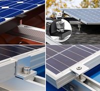 Système de support de montage solaire au sol en aluminium de haute qualité pour panneaux photovoltaïques résidentiels, résistant aux vents de 60 m/s et aux fortes charges de neige