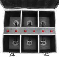 9X10W RGBWA UV 6 en 1 inalámbrico DMX512 LED PAR alimentado por batería Led Uplight con estuche de vuelo