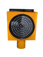 Super lumineux jaune solaire alimenté feux d'avertissement de sécurité routière clignotant LED perles pour une utilisation en extérieur