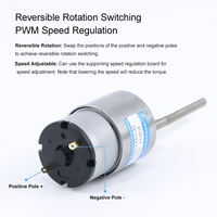 Miniature MingYang DC décélération moteur JGB37-520M6 24V/12V petit arbre à vis réglable aimant Permanent à basse vitesse
