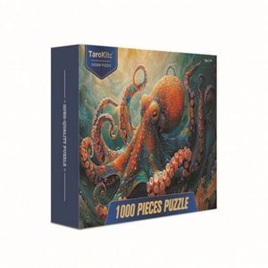 Christmas Thanksgiving Lovers Friend Birthday <b>Gifts</b> Wood Cut Puzzle Dogs Octopus 1000 Pieces Colorful Jigsaw Puzzles for Adults - Product Image 1