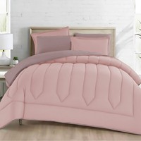 Ensemble de literie 7 pièces en fibres synthétiques bicolores personnalisables, garnissage épais, avec bordure matelassée, pour couette d'hiver, vente en gros