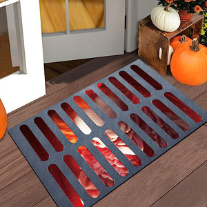 Hiện đại 3D hình ảnh Stereo Halloween thảm Polyester chú hề trang trí sàn Mat cho lối vào nhà cửa Thảm máy có thể giặt thảm - Product Image 5