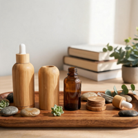 Support à 70 bagues en bambou – Rangement créatif pour bouteilles de sérum – Présentoir idéal pour la maison, le bureau ou comme trophée – Bouteille de sérum pour la chambre
