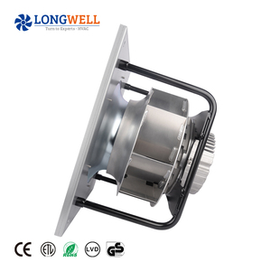 LONGWELL离心风机制造商280毫米230V 500W防水IP55后弯EC离心风机带支架 - Product Image 1