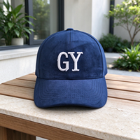 Casquette de baseball structurée en velours à 6 panneaux avec logo personnalisé et broderie 3D pour l'hiver, idéale pour les clubs de ski, les hôtels de ski et les équipes d'entreprise