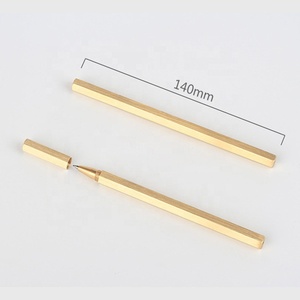 OEM CNC Gia Công Hexagon Brass Kim Loại Lăn Bóng Bút Bút Bi Bút Viết Trơn Tru - Product Image 3