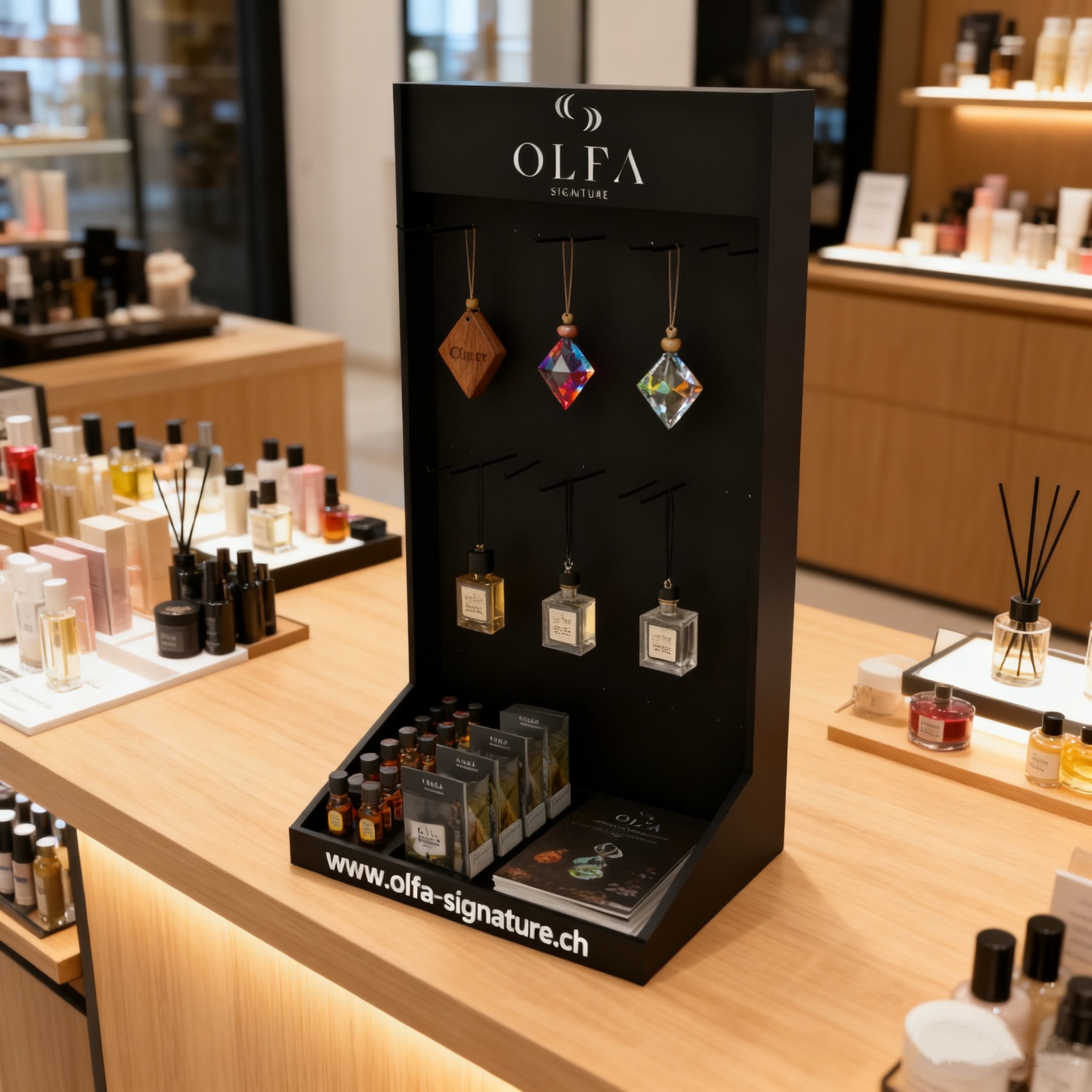 Customized Countertop PVC Fragrance Display Rack for Perfumes & Aromatherapy Easy to Assemble for Boutiques & Retail Stores — view 5