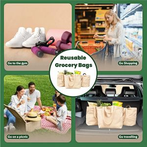 กระเป๋าสะพายไหล่ผ้าใบปักลายสำหรับผู้หญิงและเด็กผู้หญิงผ้าฝ้ายเนื้อหนาใช้ซ้ำได้สำหรับใช้ในชีวิตประจำวันและไปโรงเรียน - Product Image 5