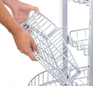 Tùy chỉnh miễn phí đứng Dây Kim Loại hiển thị đứng bánh kệ trưng bày với Giỏ dây cho siêu thị - Product Image 5