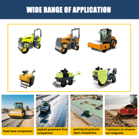 Rouleau Compresseur Diesel Double Tambour 1 Tonne 3 Tonnes 5 Tonnes Compacteur Routier