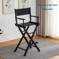 Chaise pliante portable en bois massif Beech Director, fauteuil inclinable d'extérieur, chaise de maquillage, chaise de pratique de dessin, chaise d'extérieur, vente en gros