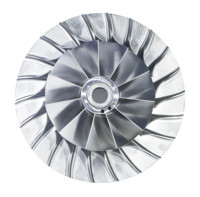 Roue de turbine en alliage de titane, moule d'investissement, fonderie de précision, accessoires de turbocompresseur de moteur à réaction, personnalisation