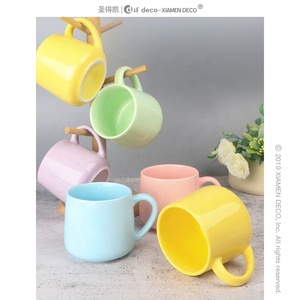 <span class=keywords><strong>2022</strong></span> nouvelle tasse en céramique couleur macaron pomme tasse à Dessert crème glacée - Product Image 4