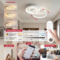 Plafonniers LED intelligents ronds pour chambre à coucher, couloir et balcon, style nordique, à montage en surface