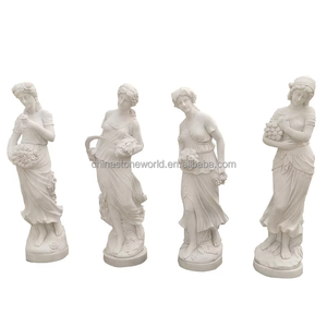 Statue d'Hercule de Farnèse en pierre blanche naturelle SW STONE avec lions, entrée, jardin <span class=keywords><strong>grec</strong></span> romain, figure en marbre pour usage extérieur - Product Image 4