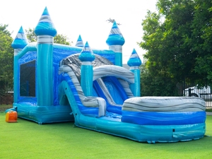 Thiết kế mới Inflatable thư bị trả lại nhà Combo trượt nước với hồ bơi Combo Inflatable Dual Lane <span class=keywords><strong>Moon</strong></span> thư bị trả lại sinh nhật cho Đảng - Product Image 2