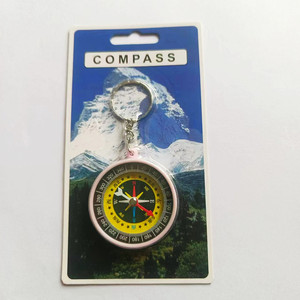 Compass Keychain 45mm Pointer Dial Hiking Outdoor Navigation Tool Multiple Colors Available - Product Image 2