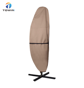 <span class=keywords><strong>Grand</strong></span> <span class=keywords><strong>parasol</strong></span> de marché imperméable <span class=keywords><strong>beige</strong></span> couvre parapluie de patio couvre avec fermeture éclair - Product Image 1