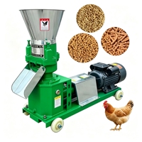 Machine à granulés d'aliments pour volailles et bétail 80-150 kg/h, granulateur, moulin, diesel, essence, électrique