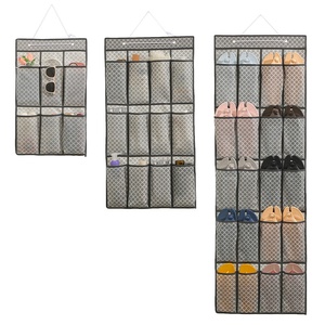 Organizador de zapatillas para colgar en la puerta, de 5 capas, de tela no tejida, con múltiples compartimentos, para uso doméstico, transfronterizo - Product Image 1