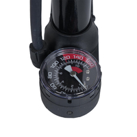 Pompe à air pour vélo efficace 120psi Base pliable Pompe à air manuelle portable pour vélo