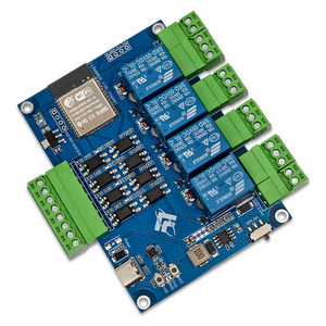 Modulo Relè a Quattro Canali ESP32 Modbus RTU, Scheda di Sviluppo RS485, Ingresso 7-24VDC, Connettore Type-C, Optoisolatore - Product Image 3