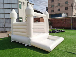 Gorila inflable de PVC blanco adulto para casa hinchable de boda/castillo inflable - Product Image 5
