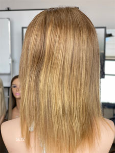 Perruque médicale blonde en silicone avec bretelles réglables, cheveux humains pour femme, livraison gratuite en 24 heures - Product Image 5