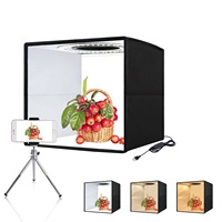 Boîte à lumière de photographie professionnelle 40cm Nylon Photo Studio Shoot Soft Box Photo Box avec lumières
