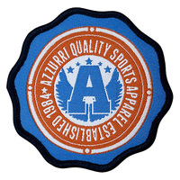 Écusson brodé de haute qualité personnalisé épaulette brassard insigne école Logo tissu marque logo tissé marque emballage sur mesure