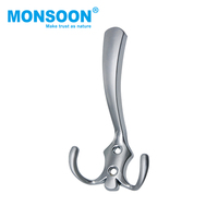 Petits rails de suspension murale en alliage de zinc cintres de porte de rangement en métal pour garde-robe et crochets de salle de bain pour le rangement des vêtements