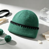 Chapeaux d'hiver unisexes avec logo personnalisé, en jacquard acrylique, bonnet tendance streetwear, bonnet thermique en tricot gaufré