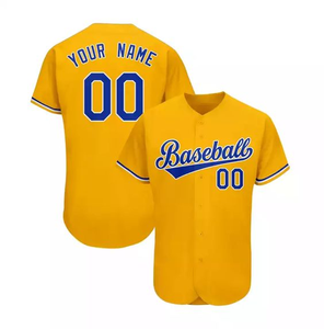 Custom ized Auf Lager American Baseball Shirt Großhandel Bestickte Club Herren Softball Shirt Baseball Shirt - Product Image 3