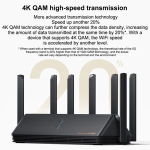 เราเตอร์ <span class=keywords><strong>WiFi</strong></span> 6000Mbs เครื่องขยายสัญญาณอิสระ6ช่องสัญญาณ2.4เราเตอร์ไร้สาย5G ของแท้ <span class=keywords><strong>AX6000</strong></span> - Product Image 4