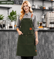 Tablier en toile imperméable durable, multi-poches, réglable, pour chef, cuisine, cuisson