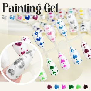 Gel de Peinture pour Ongles de Haute Qualité Sans Résidu Semi-Solide Couleurs Noir et Blanc Gel de Peinture 3D pour <span class=keywords><strong>Dessin</strong></span> Floral - Product Image 6